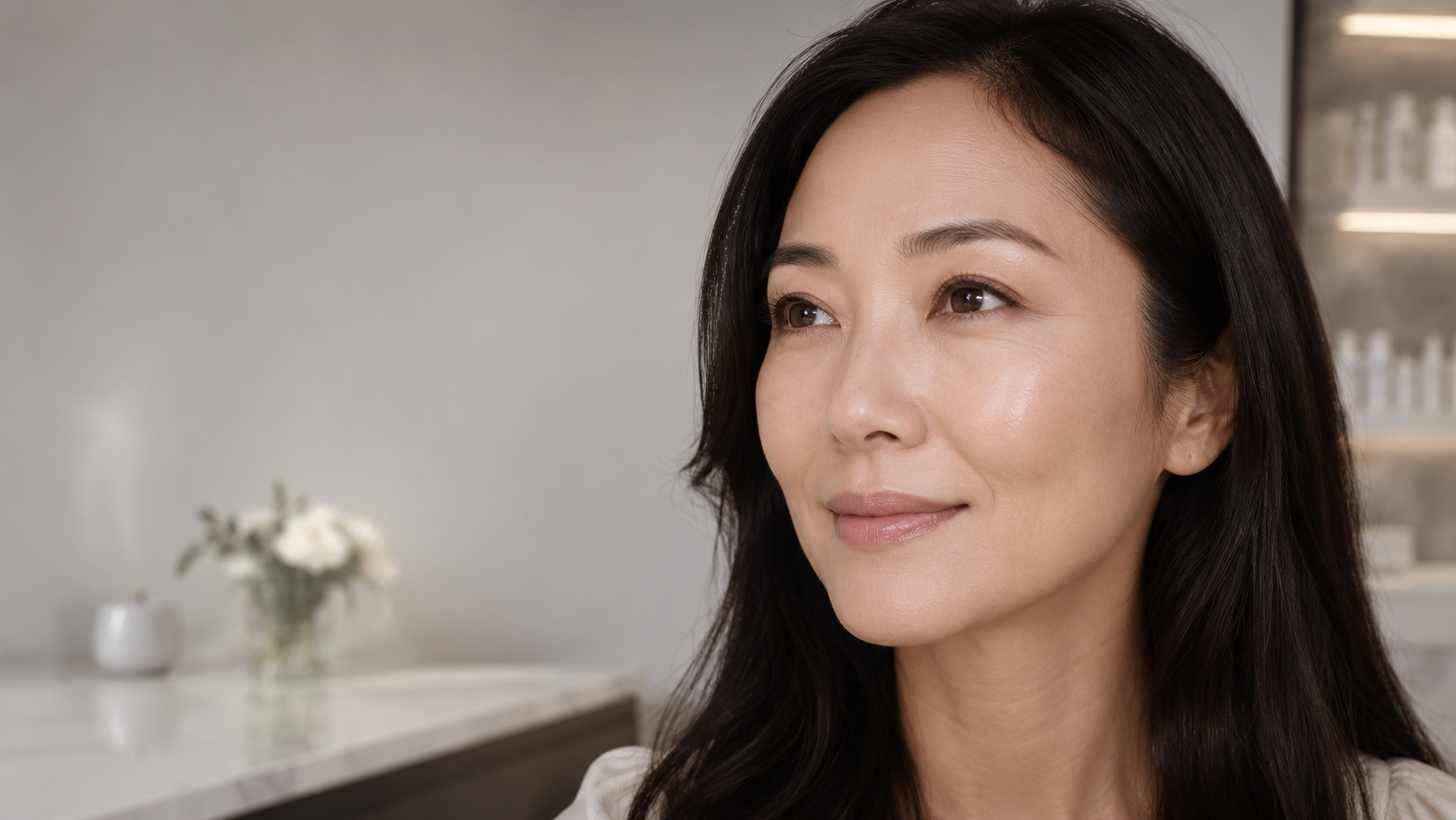 Upper face and brow-focused portrait for the brow lift page at Plastic Surgery of Austin