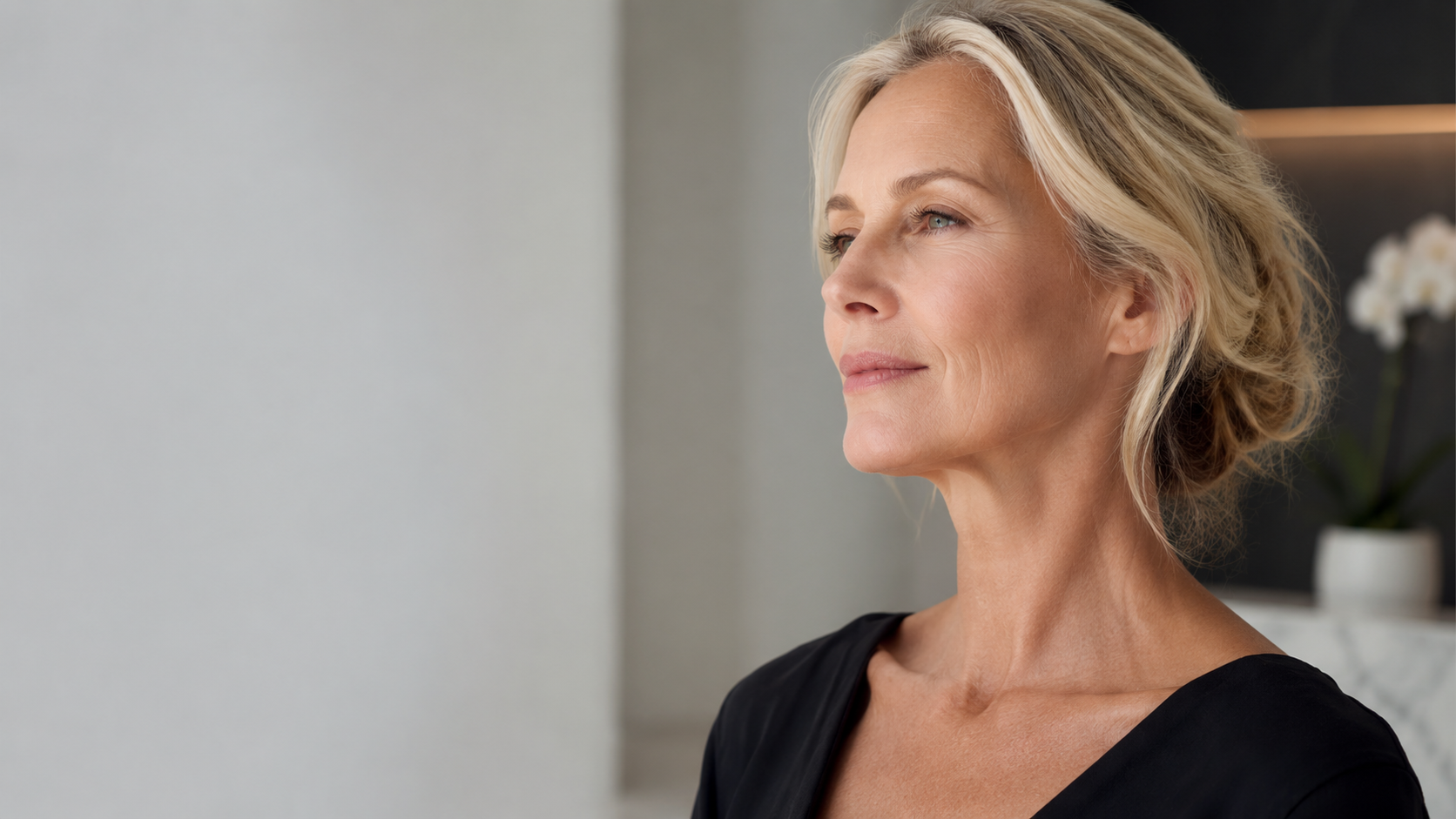 Lower face and jawline portrait for the facelift page at Plastic Surgery of Austin