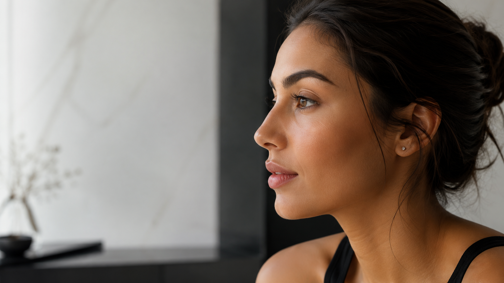 Profile view highlighting nasal balance for the rhinoplasty page at Plastic Surgery of Austin