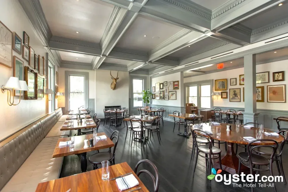 The historic mansion interior of Hotel Ella in central Austin