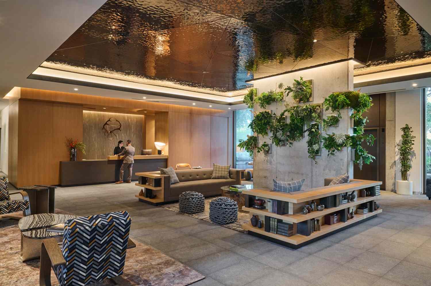 The lobby of The Loren at Lady Bird Lake in Austin